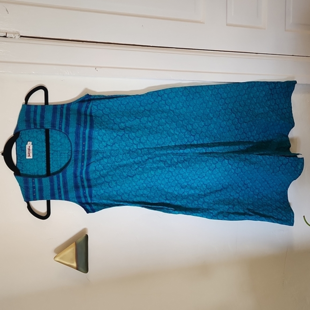 Fabindia,‎ Blue, sleeveless Kurta